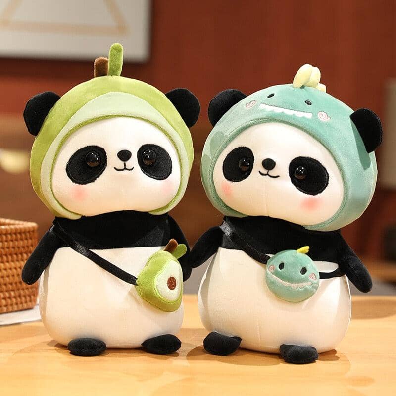 Small Pandas with Cute Hats Plushies - Kawaii Side