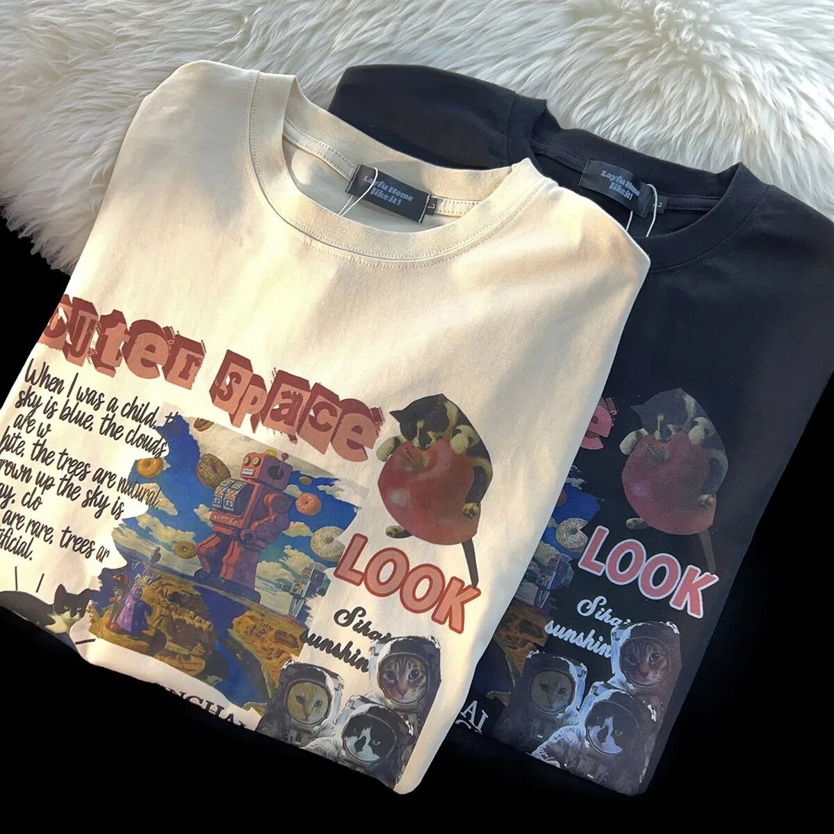 Space Cats T-Shirt - Kawaii Side