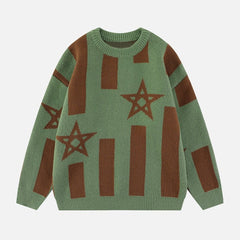 Star Embroidery Sweater - Kawaii Side