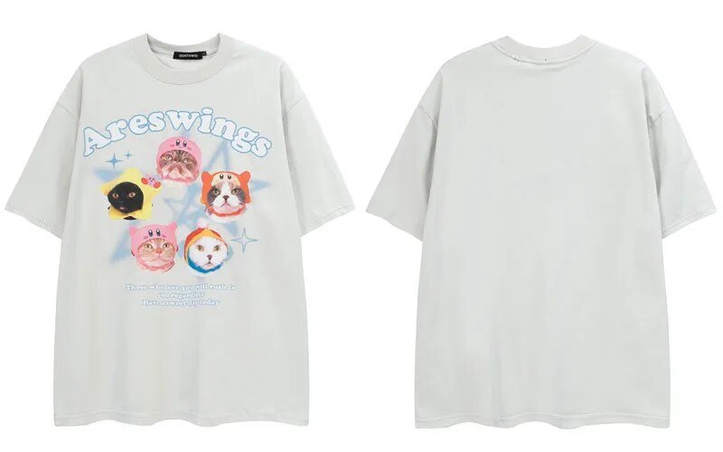 Star Kittens T-Shirt - Kawaii Side