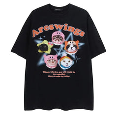 Star Kittens T-Shirt - Kawaii Side