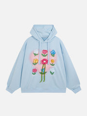 Stereoscopic Flower Hoodie - Kawaii Side