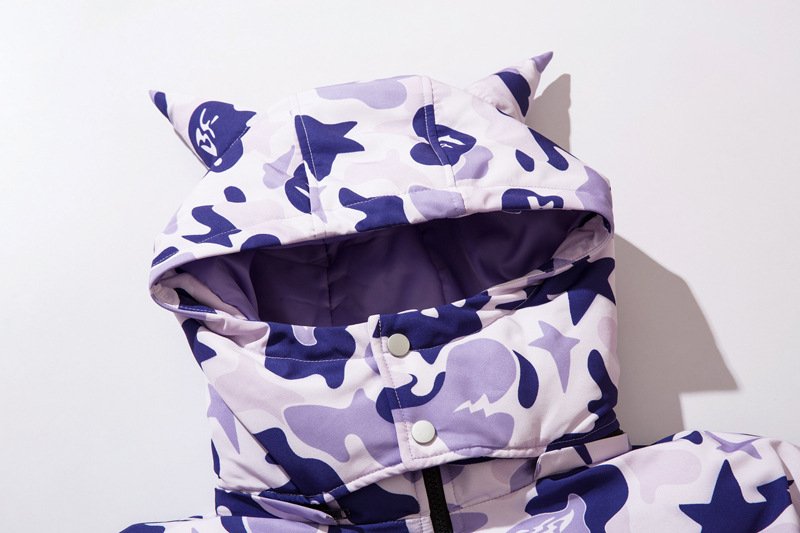 Streetwear Camouflage Puffer Jacket - Kawaii Side