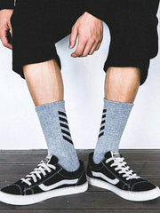 Striped Skateboard Socks 3PCS - Kawaii Side