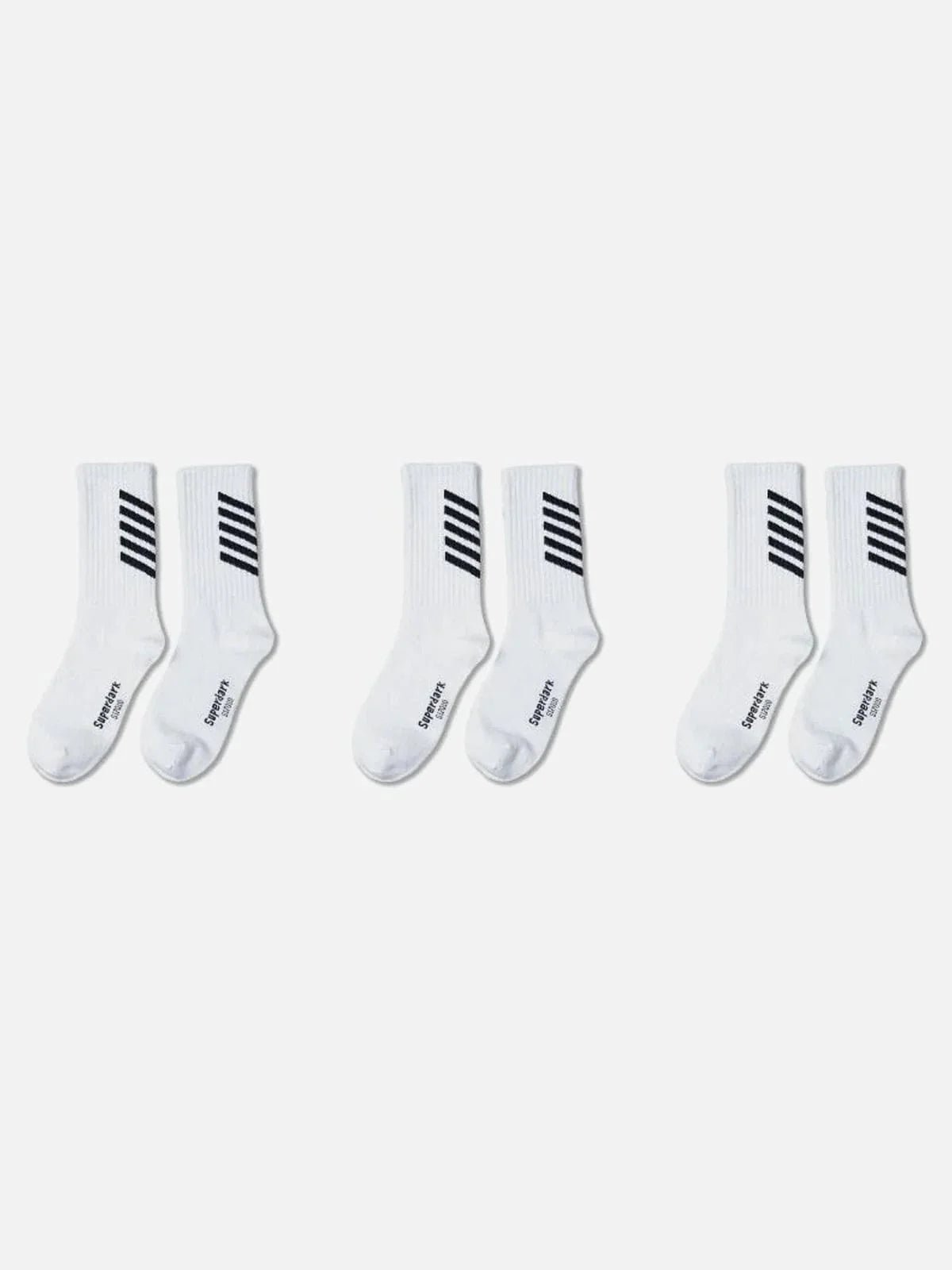 Striped Skateboard Socks 3PCS - Kawaii Side