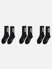 Striped Skateboard Socks 3PCS - Kawaii Side