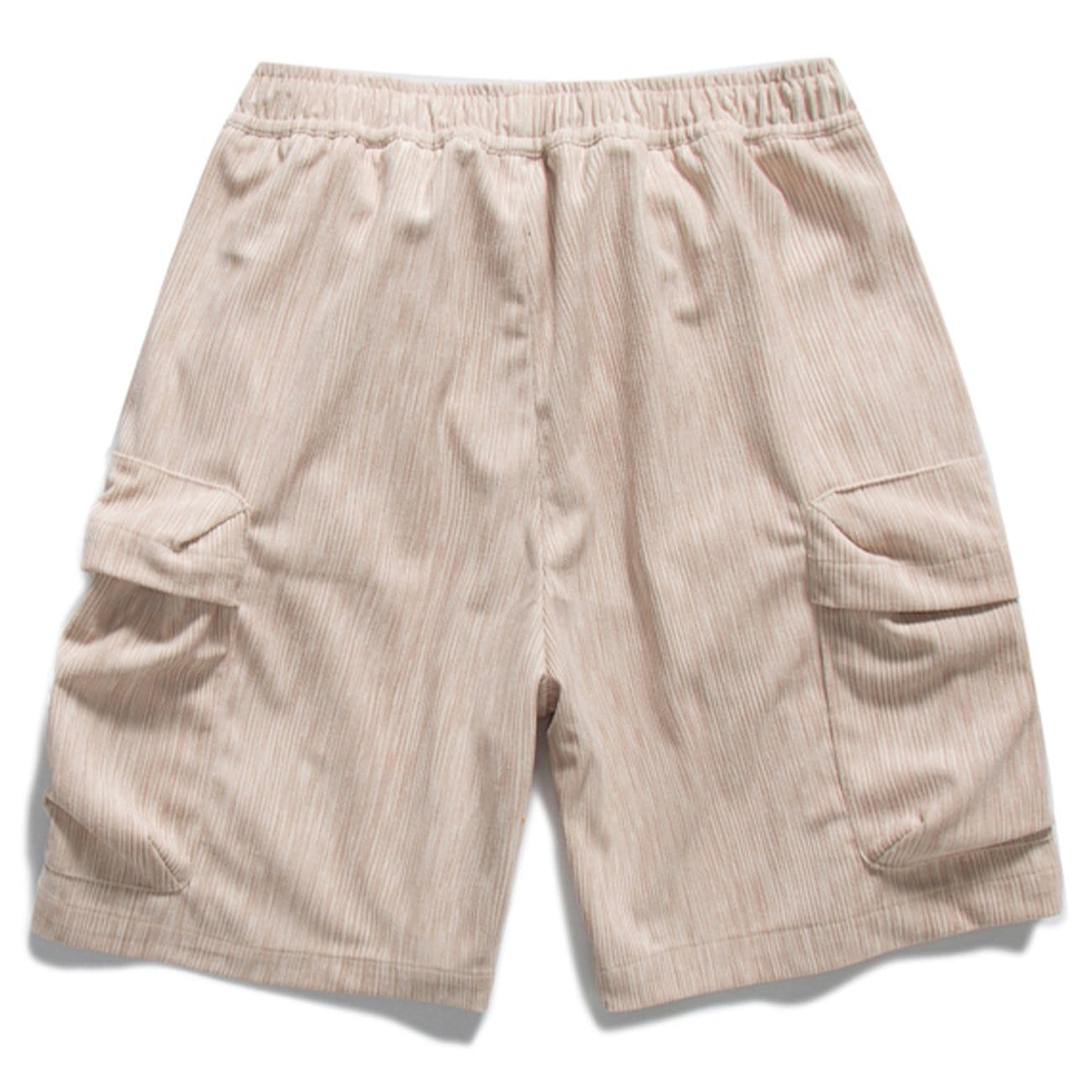 Striped Textured Pocket Shorts - Kawaii Side