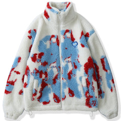 Tie Dye Sherpa Jacket - Kawaii Side