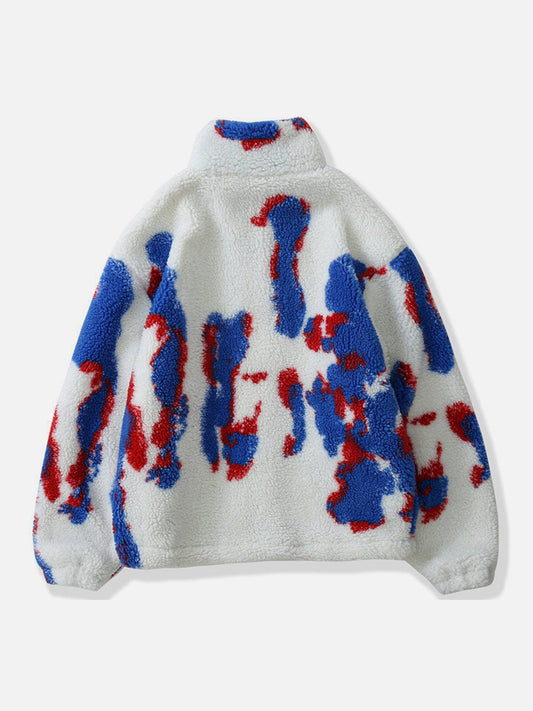 Tie Dye Sherpa Jacket - Kawaii Side