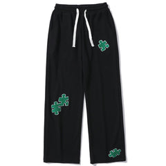 Towel Embroidery Puzzle Pants - Kawaii Side