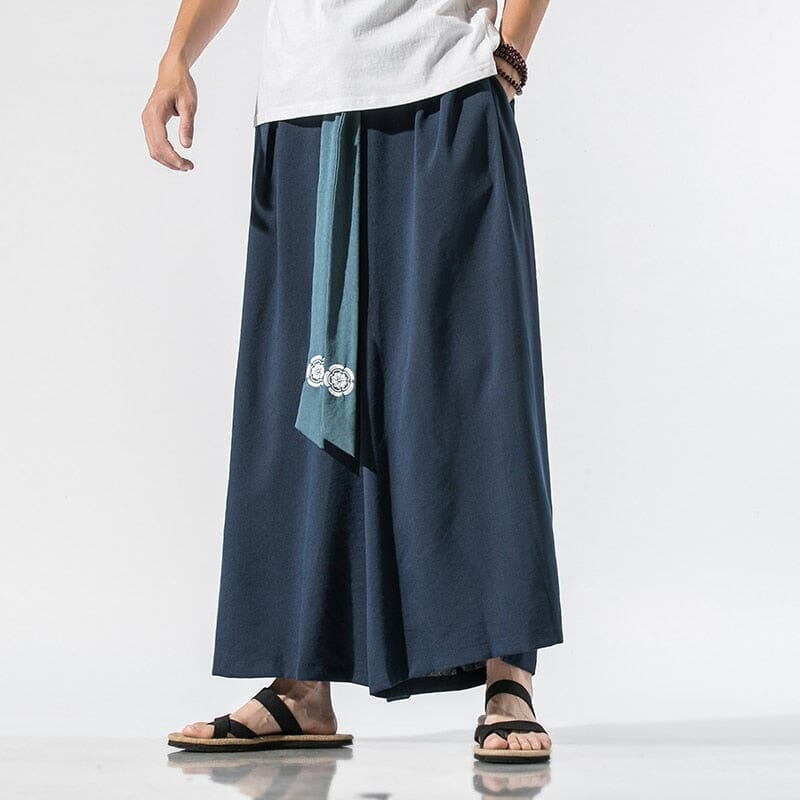 Traditional and Casual Wide Kimono Pants - Kawaii Side