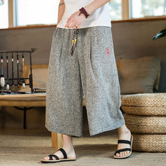 Traditional and Casual Wide Kimono Pants - Kawaii Side