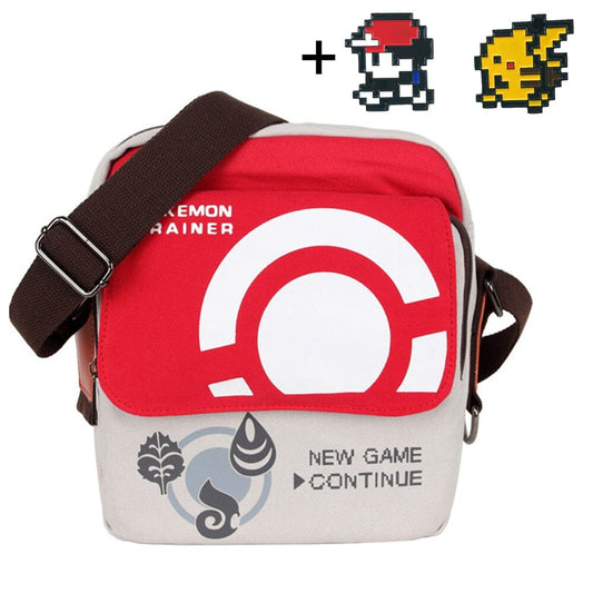 Trainer Shoulder Bag + Pin Pixel Art - Kawaii Side