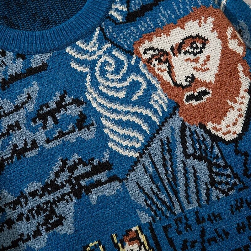Van Gogh Vintage Sweater - Kawaii Side