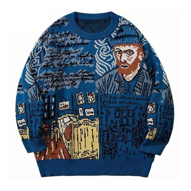 Van Gogh Vintage Sweater - Kawaii Side