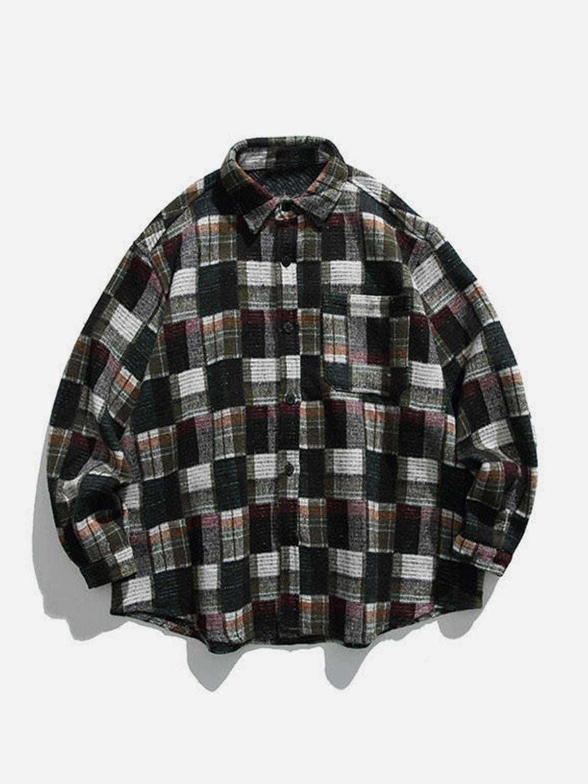 Vintage Plaid Shacket - Kawaii Side