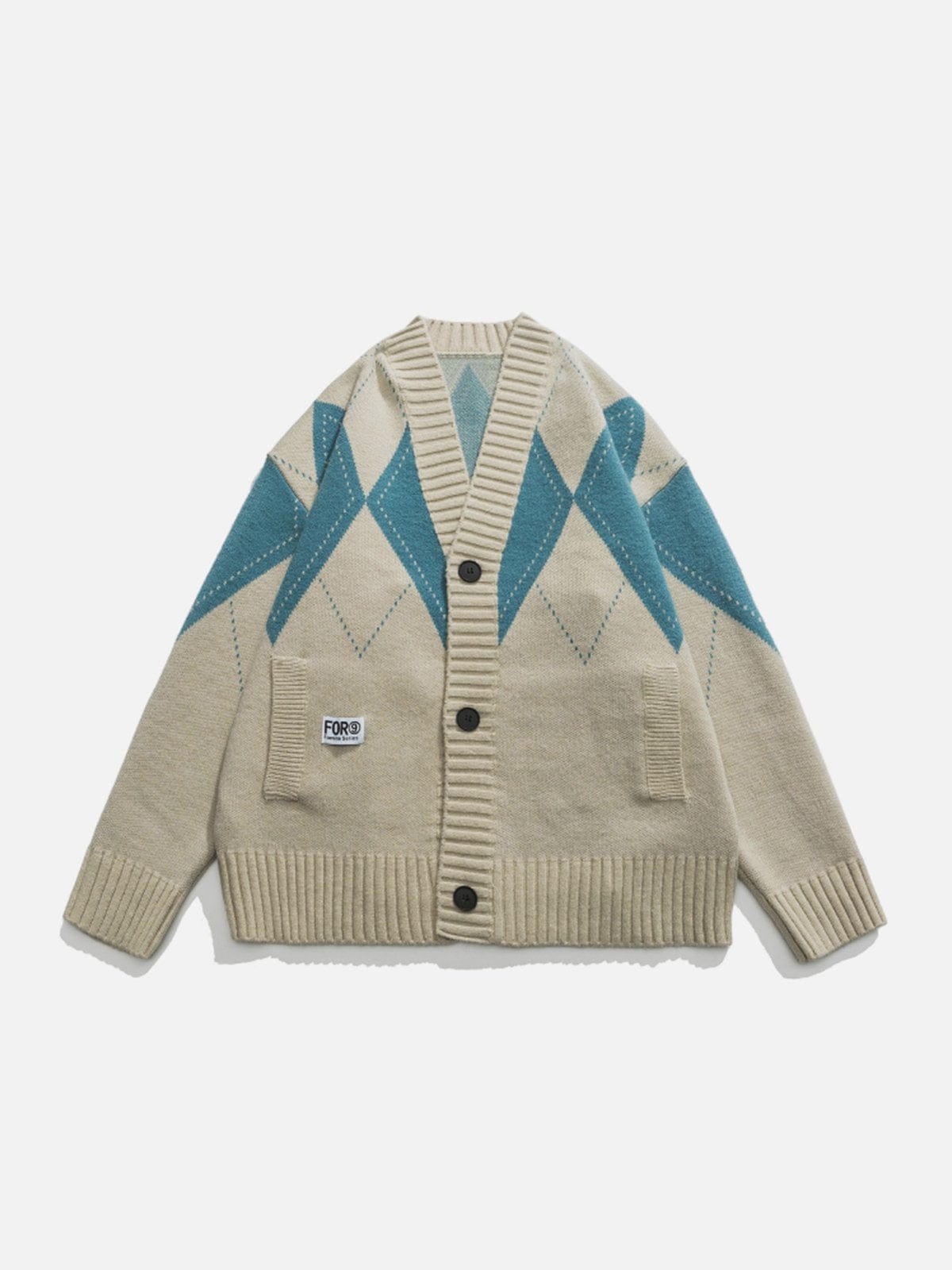 Vintage Rhombus Cardigan - Kawaii Side