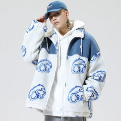 Wool Streetwear Jacket 'NKP110' - Kawaii Side