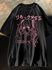 Y2k Style Sad Anime T-Shirt - Kawaii Side