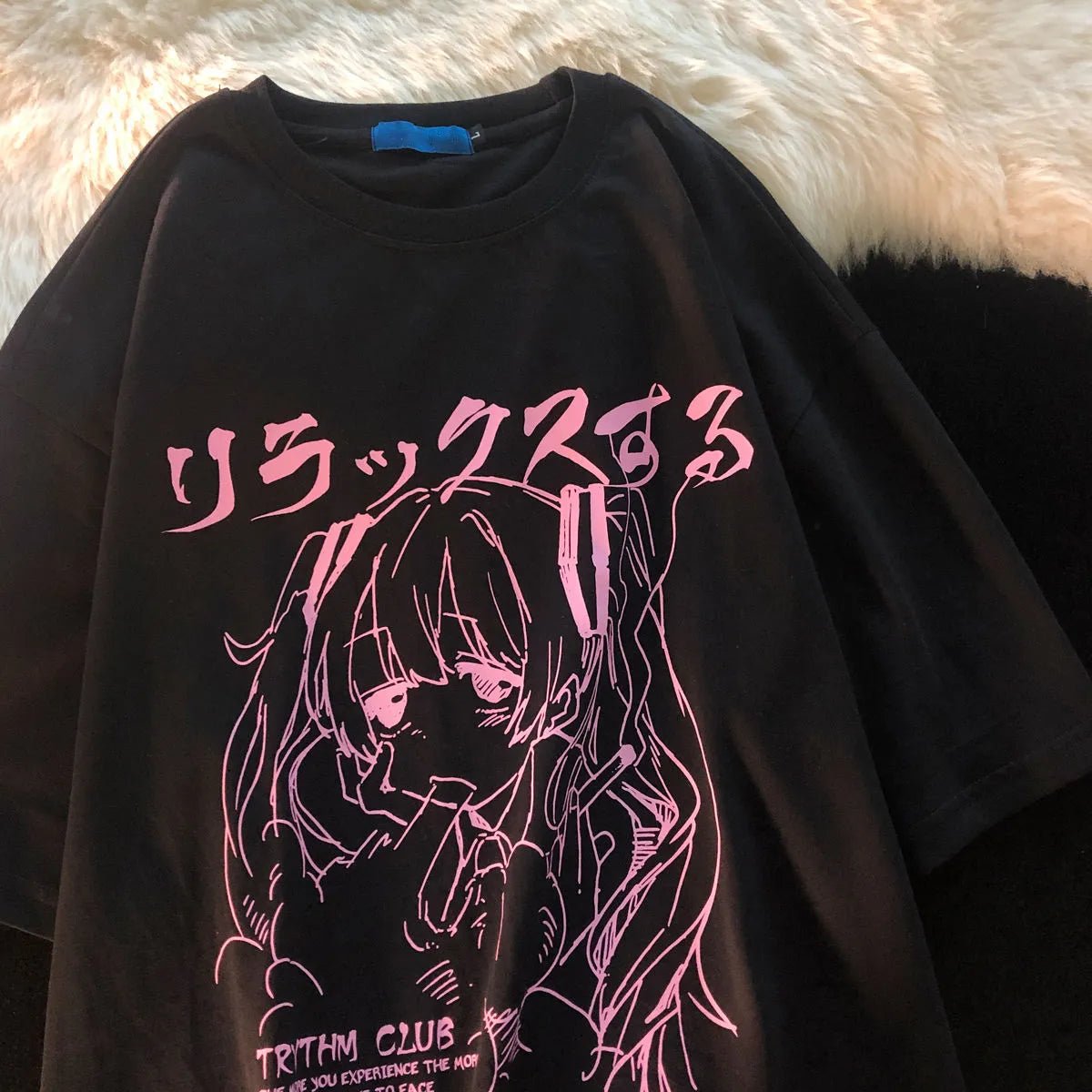 Y2k Style Sad Anime T-Shirt - Kawaii Side