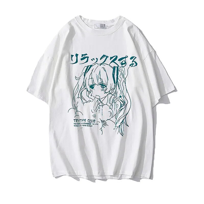 Y2k Style Sad Anime T-Shirt - Kawaii Side