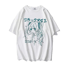 Y2k Style Sad Anime T-Shirt - Kawaii Side