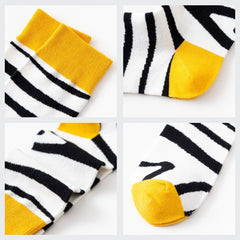 Zebra and Crocodile Socks - Kawaii Side